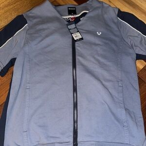 True Religion Gray Zip-Up Jacket